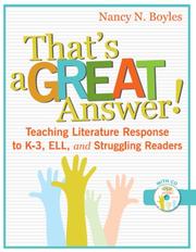 Cover of: That's a GREAT Answer! by Nancy N. Boyles