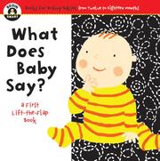 Cover of: Begin Smart: What Does Baby Say? (Begin Smart)