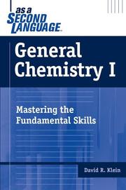 Cover of: General chemistry as a second language
