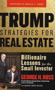 Cover of: Trump Strategies for Real Estate: Billionaire Lessons for the Small Investor
