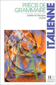 Cover of: Précis de grammaire italienne