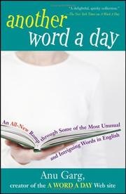 Cover of: Another word a day by Anu Garg