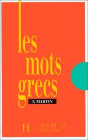 Cover of: Les mots grecs