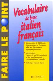 Cover of: Vocabulaire de base italien-français