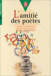 Cover of: L'Amitié des poètes