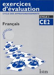 Cover of: Exercices d'évaluation - Mathématiques CE2 cycle 3 by Arnaud