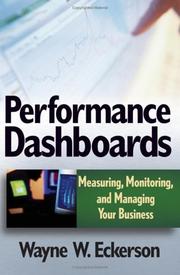 Cover of: Performance Dashboards by Wayne W. Eckerson