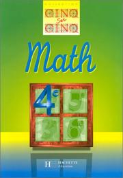 Cover of: Cinq sur cinq, Math 4e