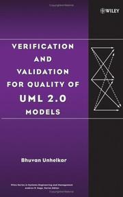 Cover of: Verification and Validation for Quality of UML 2.0 Models by Bhuvan Unhelkar