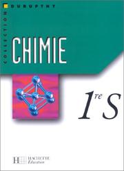 Cover of: Chimie, 1ère S