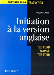 Cover of: Initiation a La Version Anglais