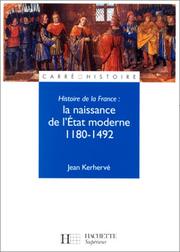 Cover of: Histoire de la France  by Jean Kerhervé