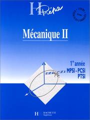 Cover of: Mécanique II