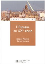 Cover of: L'Espagne au XXe siècle
