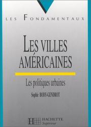 Cover of: Les villes américaines  by Sophie Body-Gendrot