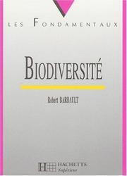 Cover of: Biodiversité