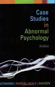 Cover of: Case Studies in Abnormal Psychology by Thomas F. Oltmanns, Michele Martin, John M. Neale, Gerald C. Davison