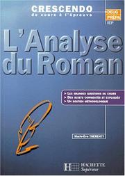 Cover of: L'analyse du roman