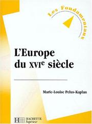 Cover of: L'Europe du XVIe siècle, nouvelle édition