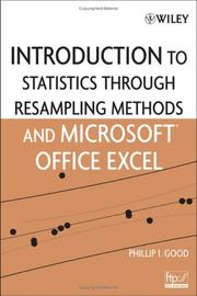 Cover of: Introduction to Statistics Through Resampling Methods and Microsoft Office Excel