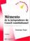 Cover of: Mémento de jurisprudence du Conseil constitutionnel