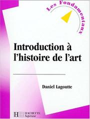 Cover of: Introduction à l'histoire de l'art, 2e édition