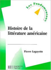 Cover of: Histoire de la littérature américaine, nouvelle édition