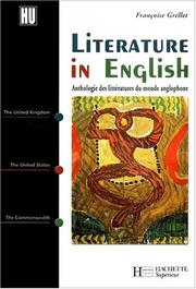 Cover of: Anthologie des littératures du monde anglophone : litterature in english