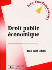 Cover of: Droit public économique