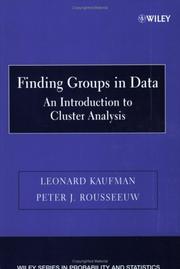 Cover of: Finding groups in data by Leonard Kaufman