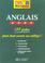 Cover of: Anglais sixième/cinquième/quatrième/troisième
