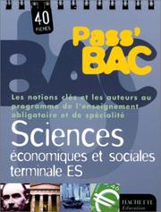 Cover of: Pass'Bac : Sciences économiques et sociales, Terminale ES