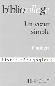 Cover of: Un coeur simple de flaubert (livre du professeur)
