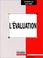 Cover of: L'évaluation