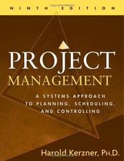 Cover of: Project management by Harold Kerzner