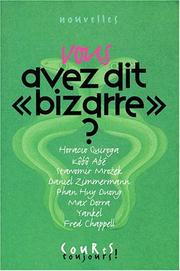 Cover of: Vous avez dit "bizarre"?