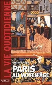 Cover of: Paris au Moyen-Âge by S. Roux