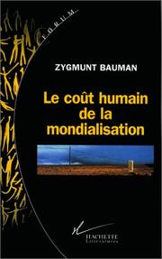 Cover of: Le coût humain de la mondialisation