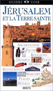 Cover of: Jérusalem et la Terre sainte 2001