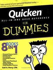 Cover of: Quicken All-in-One Desk Reference For Dummies (For Dummies (Computer/Tech))