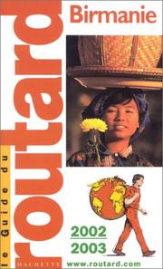 Cover of: Birmanie, 2002-2003