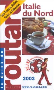 Cover of: Italie du Nord 2003 by Guide du routard, Guide du routard