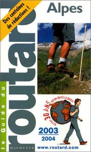 Cover of: Alpes 2003-2004 by Guide Hachette Tourisme