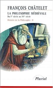 Cover of: La philosophie médiévale