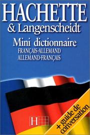 Cover of: Mini dictionnaire français-allemand, allemand-français