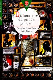 Cover of: Dictionnaire du roman policier