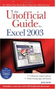 Cover of: The Unofficial Guide to Excel 2003 (Unofficial Guide)