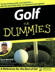 Cover of: Golf For Dummies (Golf for Dummies) by Gary McCord, Gary McCord