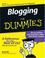 Cover of: Blogging For Dummies