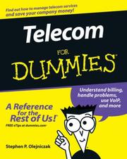 Telecom For Dummies (For Dummies (Math & Science)) by Stephen P. Olejniczak